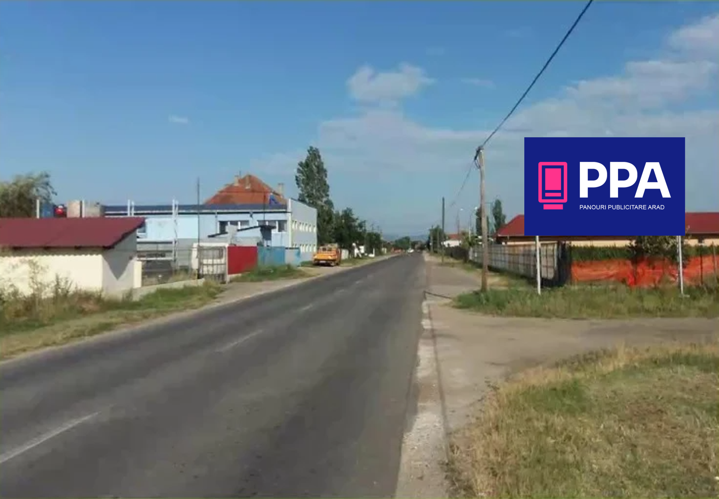 Sânleani - Șoseaua E671, la ieșirea din Arad