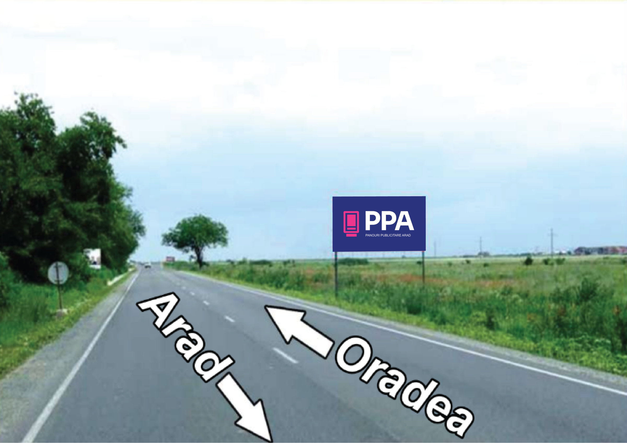 Livada DN 79 Direcția Oradea - Arad față/verso
